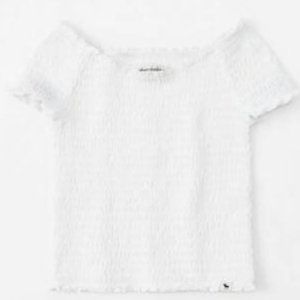 Abercrombie Kids Smocked Off-Shoulder Top